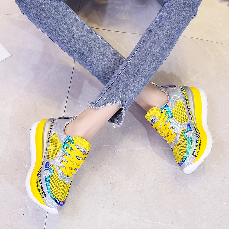 2019 Summer New Women Chunky Sneakers Increase Women Shoes Harajuku Casual Dad Shoes Breathable Mesh Platform Sneakers
2019 Summer New Women Chunky Sneakers Increase Women Shoes Harajuku Casual Dad Shoes Breathable Mesh Platform Sneakers