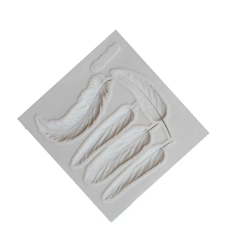 Feather Silicone Molds Cake Border Fondant Cake Decorating Tools Gumpaste Chocolate Sugarcraft Candy Clay Molds