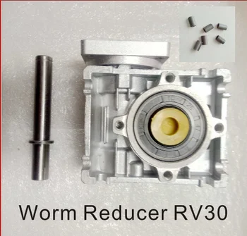 7.5:1 to 80:1 RV30 Worm Speed Reducer With Single Output Shaft and Shaft Adaptor for 8mm input shaft of Nema 23 Stepper Motor
7.5:1 to 80:1 RV30 Worm Speed Reducer With Single Output Shaft and Shaft Adaptor for 8mm input shaft of Nema 23 Stepper Motor