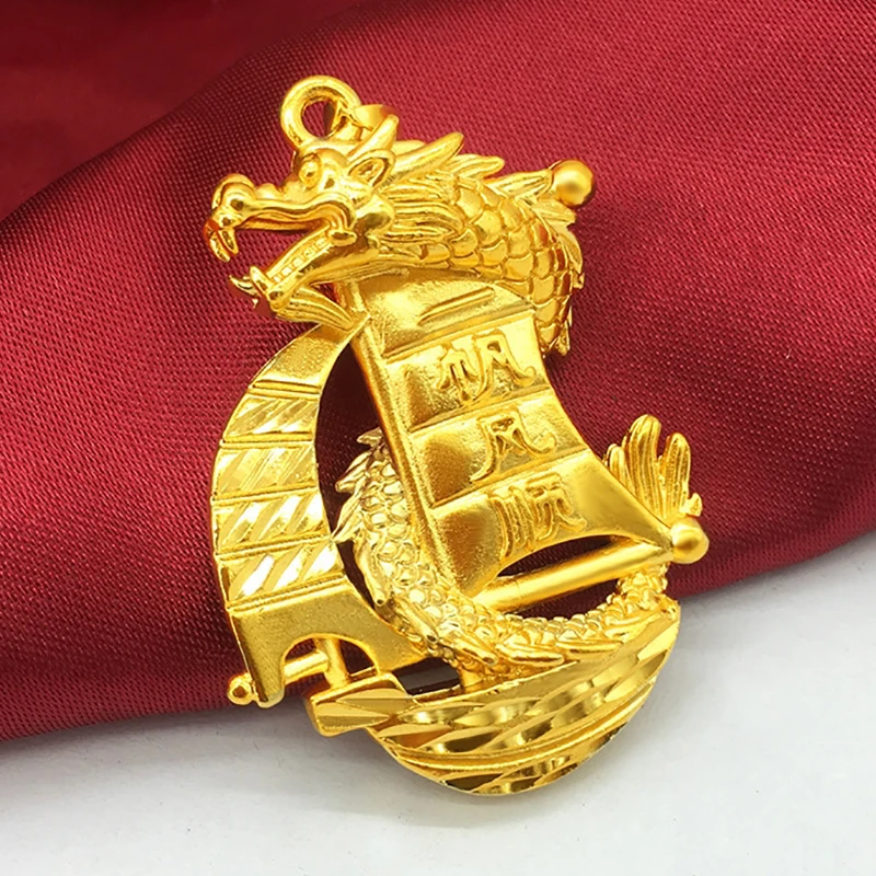 2019 New Fashion Domineering Dragon Pillar for Men Vietnam Alluvial Gold Necklace Pendant
2019 New Fashion Domineering Dragon Pillar for Men Vietnam Alluvial Gold Necklace Pendant