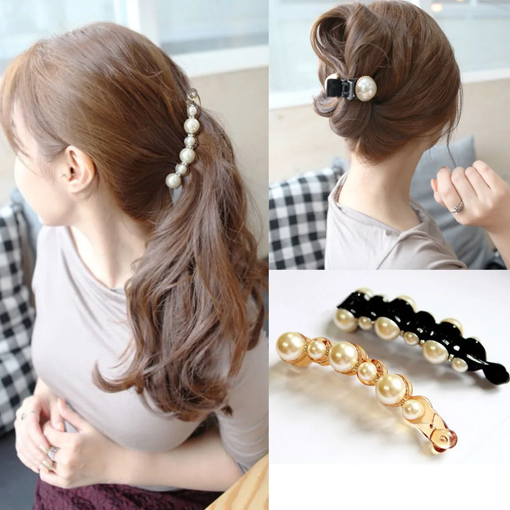 Women Girls Fashion Banana Clip Hairpin Ponytail Barrette Hair Accessories