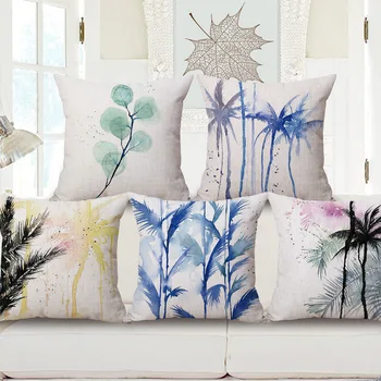 Cotton Linen home decorative throw pillow case decorate sofa cushion cover Square 45x45cm Casual coconut tree WaterColor Design
Cotton Linen home decorative throw pillow case decorate sofa cushion cover Square 45x45cm Casual coconut tree WaterColor Design
