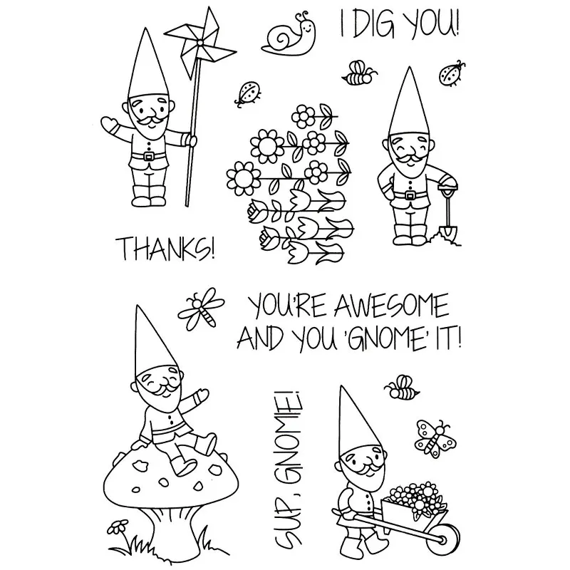 Спасибо awesome i dig you Альбом DIY фото карты учетная запись резиновые чистый штамп для