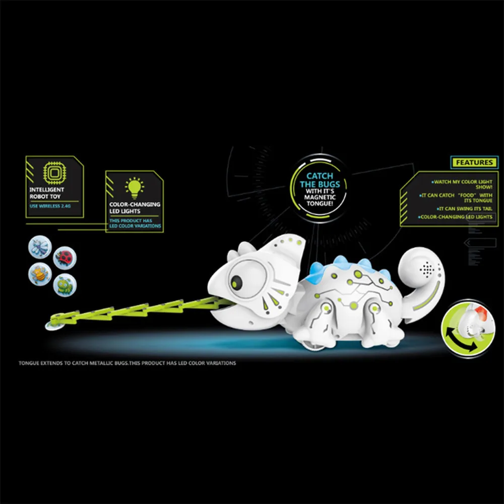 Smart chameleon Robotic Remote Control toys Can Eat Things Function Cute Toy Remote Control Electronic toys
Smart chameleon Robotic Remote Control toys Can Eat Things Function Cute Toy Remote Control Electronic toys
