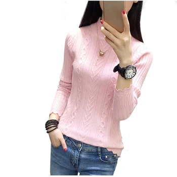 2018 Hot Sale Autumn Winter Knitted Sweaters for Woman Slim Turtleneck Pullover Long Sleeve Solid Sexy Elastic Women Sweaters
2018 Hot Sale Autumn Winter Knitted Sweaters for Woman Slim Turtleneck Pullover Long Sleeve Solid Sexy Elastic Women Sweaters