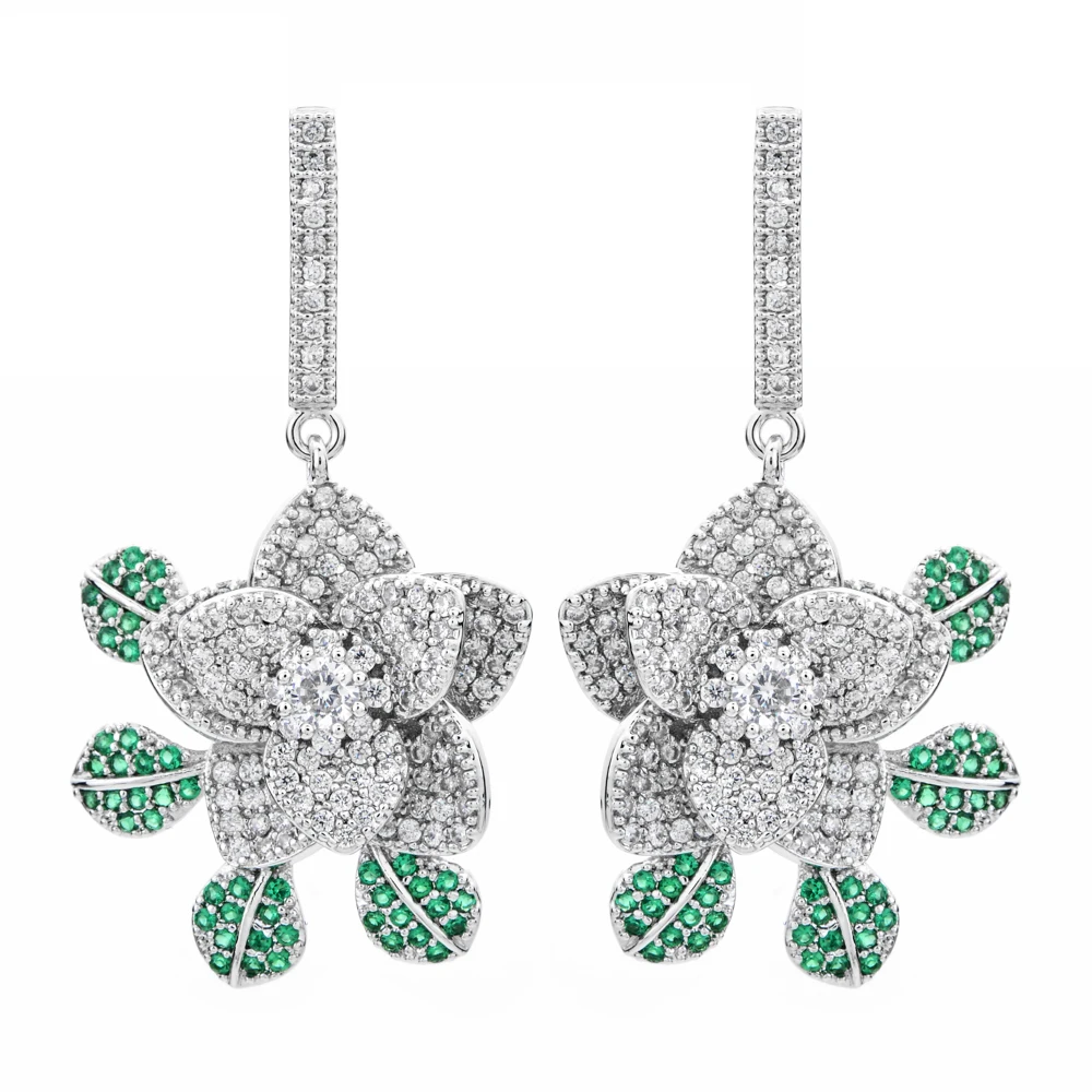 High-quality plant flower zircon earrings, fashion jewelry gifts for women/girls at banquet and wedding parties ER-320
High-quality plant flower zircon earrings, fashion jewelry gifts for women/girls at banquet and wedding parties ER-320