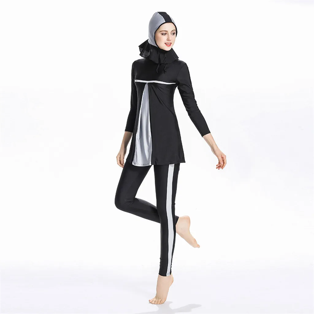 Bathing Suit Swimsuit Beachwear Women Swimwear Women Muslim Conservative Women's Swimming Suit and Hat Three-piece Set A30330
Bathing Suit Swimsuit Beachwear Women Swimwear Women Muslim Conservative Women's Swimming Suit and Hat Three-piece Set A30330