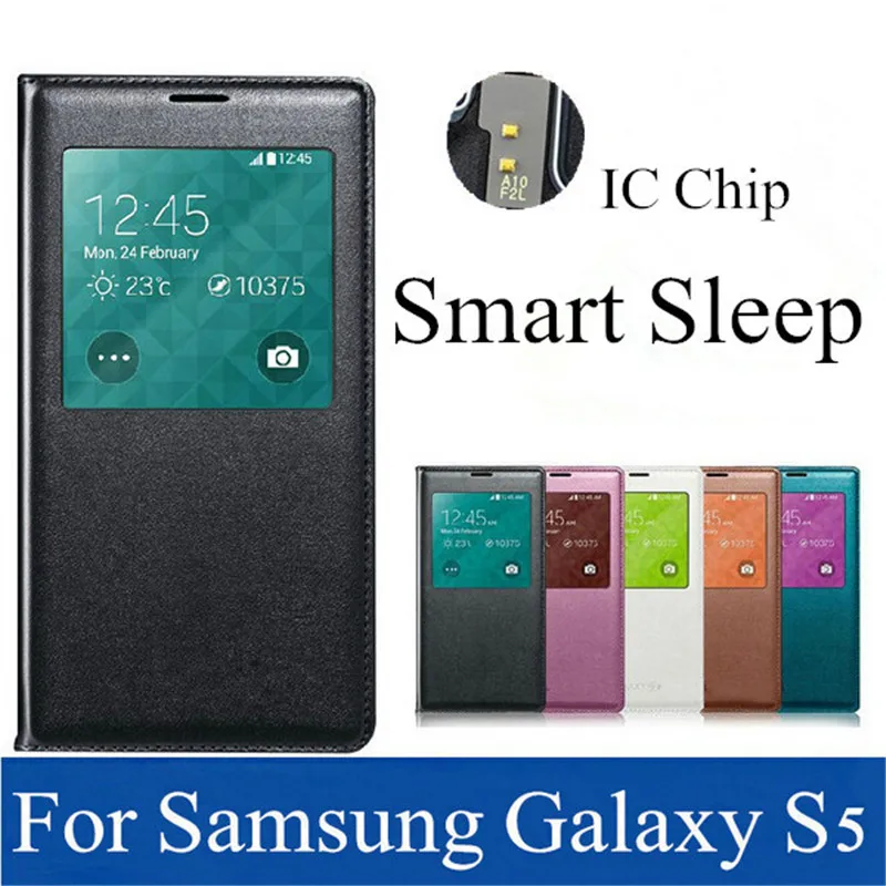 Luxury Smart Sleep Wake up View Window Phone Case For Samsung Galaxy S5 Slim Leather Flip Shockproof Cover For Samsung S5 i9600
Luxury Smart Sleep Wake up View Window Phone Case For Samsung Galaxy S5 Slim Leather Flip Shockproof Cover For Samsung S5 i9600
