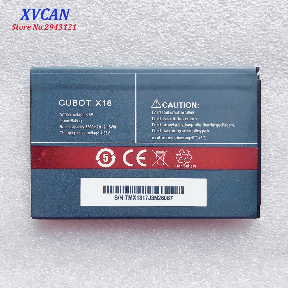 CUBOT X18 Original Battery High Quality 3200mAh Li-ion Replacement for CUBOT X 18 Smart Phone Bateria Batterie Baterij In Stock
CUBOT X18 Original Battery High Quality 3200mAh Li-ion Replacement for CUBOT X 18 Smart Phone Bateria Batterie Baterij In Stock