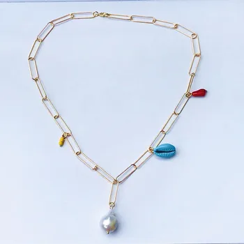 Bohemian Grand Baroque Pearl Necklace Women's Fashion Jewelry Adds Personal Charm Pendant Necklace Collier de perles baroques
Bohemian Grand Baroque Pearl Necklace Women's Fashion Jewelry Adds Personal Charm Pendant Necklace Collier de perles baroques