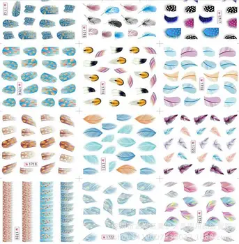 Women Beauty Feather Nail Art Water Transfer Nail Art Stickers Tips Feather Decals
Women Beauty Feather Nail Art Water Transfer Nail Art Stickers Tips Feather Decals