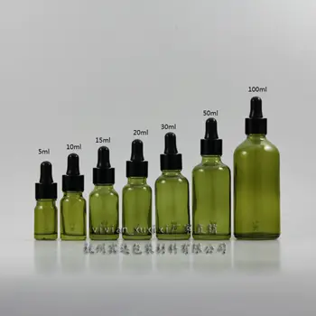 50ml olive green Glass Essential Oil Bottle With aluminum (black ring+black rubber) dropper cap. Essential Oil Container
50ml olive green Glass Essential Oil Bottle With aluminum (black ring+black rubber) dropper cap. Essential Oil Container
