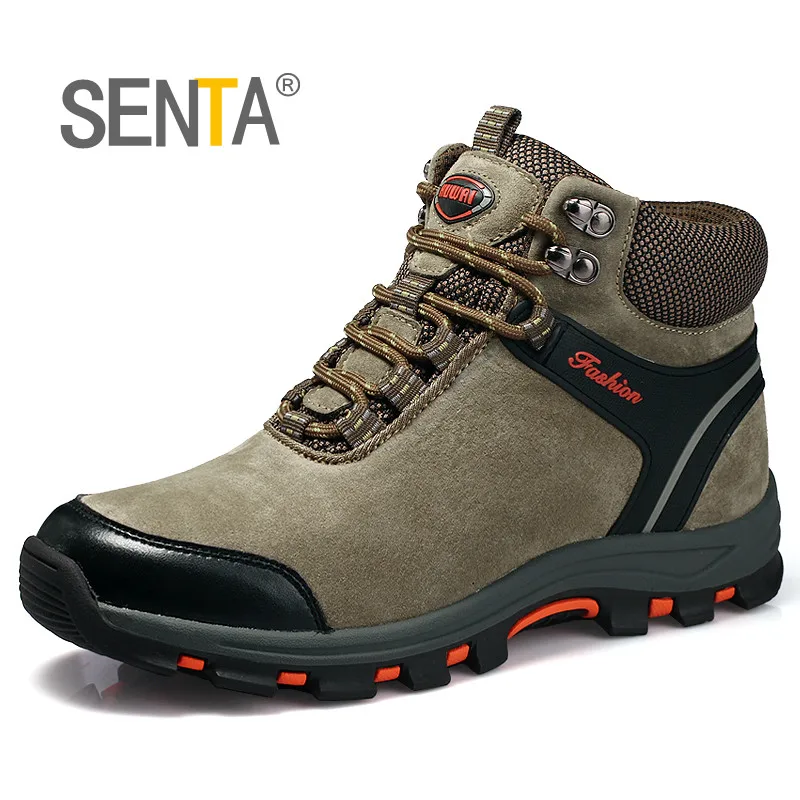 SENTA Winter Genuine Leather Plush Keep Warm Hiking Shoes Trekking Mountain Climbing Anti-Slip Outdoor Sport Comfortable Boots
SENTA Winter Genuine Leather Plush Keep Warm Hiking Shoes Trekking Mountain Climbing Anti-Slip Outdoor Sport Comfortable Boots