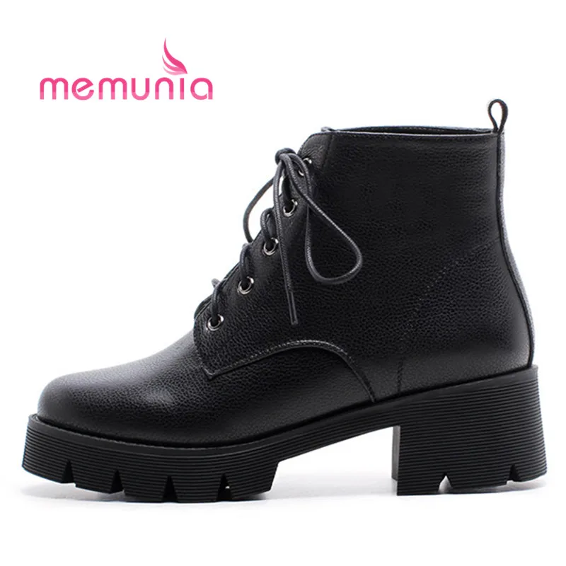 MEMUNIA 2020 new arrive ankle boots for women elegant cross tied fashion boots med heels round toe winter boots female 
MEMUNIA 2020 new arrive ankle boots for women elegant cross tied fashion boots med heels round toe winter boots female