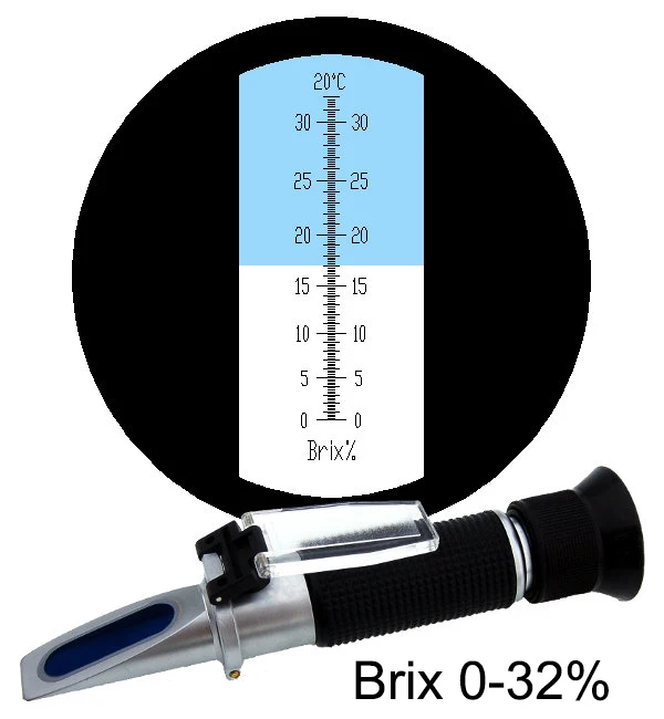 sugar refractometer, handheld refractometer, brix refractometer, 0-32% refractometer
sugar refractometer, handheld refractometer, brix refractometer, 0-32% refractometer