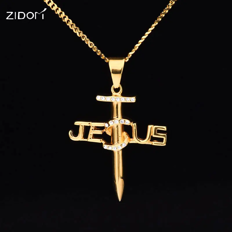 Men hip hop nail cross jesus men pendant necklaces Stainless Steel fashion charm pendants necklace mens hiphop jewelry gifts
Men hip hop nail cross jesus men pendant necklaces Stainless Steel fashion charm pendants necklace mens hiphop jewelry gifts