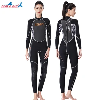 Women's 3mm Neoprene Wetsuit with Knee Pads for Snorkeling, Scuba Diving, Surfing Winter Spring Swimsuit One-piece Full Suit
Women's 3mm Neoprene Wetsuit with Knee Pads for Snorkeling, Scuba Diving, Surfing Winter Spring Swimsuit One-piece Full Suit