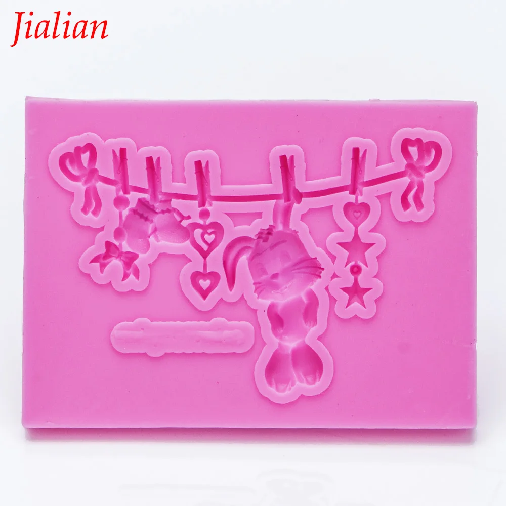 Cute Baby Shower Party fondant cake candy pastry decorating silicone molds baking cooking tools FT-0991
Cute Baby Shower Party fondant cake candy pastry decorating silicone molds baking cooking tools FT-0991