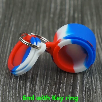6ML Silicone Containers With Key Ring Reusable Silicone Round Jars 5pcs/lot For Wholesale Silicone Bho Oil Dab Wax Container
6ML Silicone Containers With Key Ring Reusable Silicone Round Jars 5pcs/lot For Wholesale Silicone Bho Oil Dab Wax Container