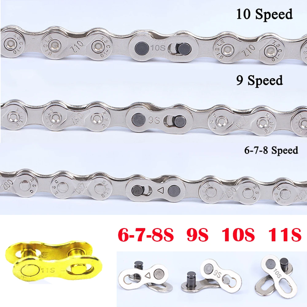 Top quality 2pcs Bike Chains mountain road bike bicycle chain Connector for 6/7/8/9/10/11 Speed Quick Master Link Joint Chain
Top quality 2pcs Bike Chains mountain road bike bicycle chain Connector for 6/7/8/9/10/11 Speed Quick Master Link Joint Chain