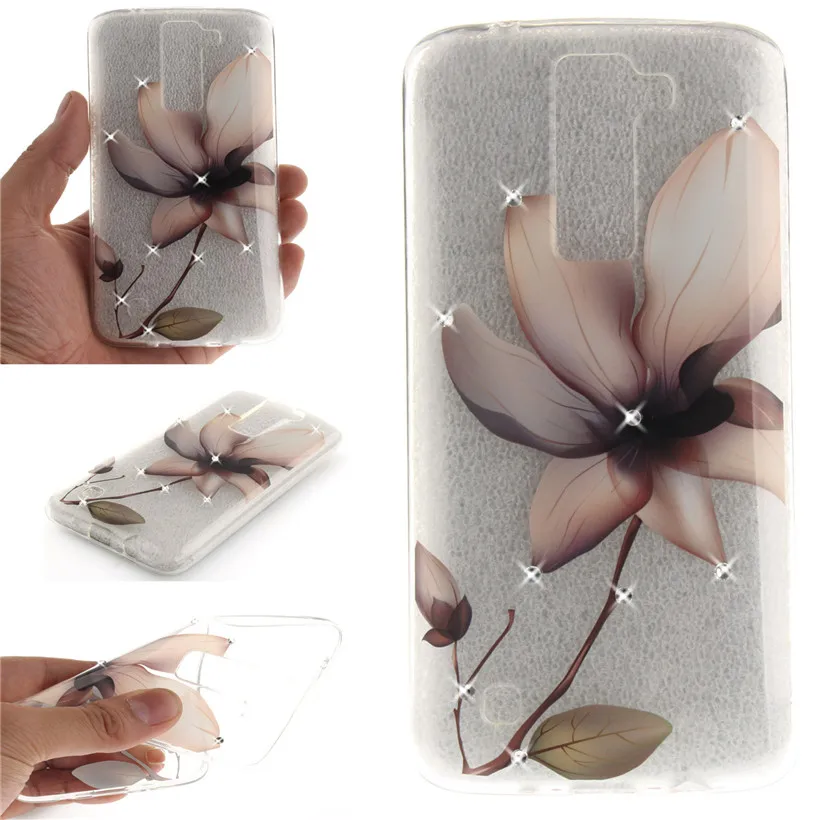 HEMASOLY Case For LG K8 Case Transparent LG Phoenix 2 K350N Silicone Case Rhinestone Flower Pattern Soft Case
HEMASOLY Case For LG K8 Case Transparent LG Phoenix 2 K350N Silicone Case Rhinestone Flower Pattern Soft Case