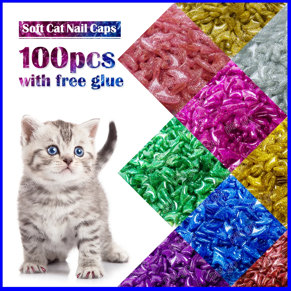 New Fashion colour Cat Nail Caps soft cat Claw Soft Paws100PCS/lot with free Adhesive Glue Size XS S M LGift for pet
New Fashion colour Cat Nail Caps soft cat Claw Soft Paws100PCS/lot with free Adhesive Glue Size XS S M LGift for pet