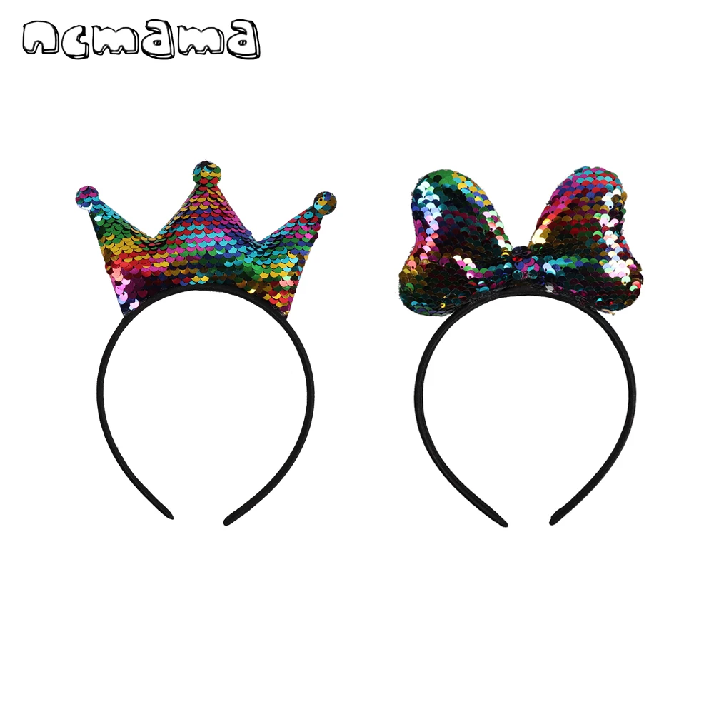 4" Rainbow Hairband for Girls Kids Reversible Sequin Crown Bowknot Hair Bow Handmade Mouse Ears Headband Party Hair Accessories
4" Rainbow Hairband for Girls Kids Reversible Sequin Crown Bowknot Hair Bow Handmade Mouse Ears Headband Party Hair Accessories