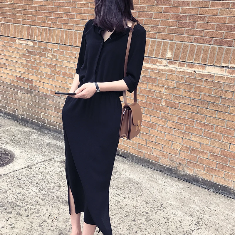 Chiffon Dress 2019 Summer Casual Beach Dresses Women Shirt Dress Vestidos plus size
Chiffon Dress 2019 Summer Casual Beach Dresses Women Shirt Dress Vestidos plus size