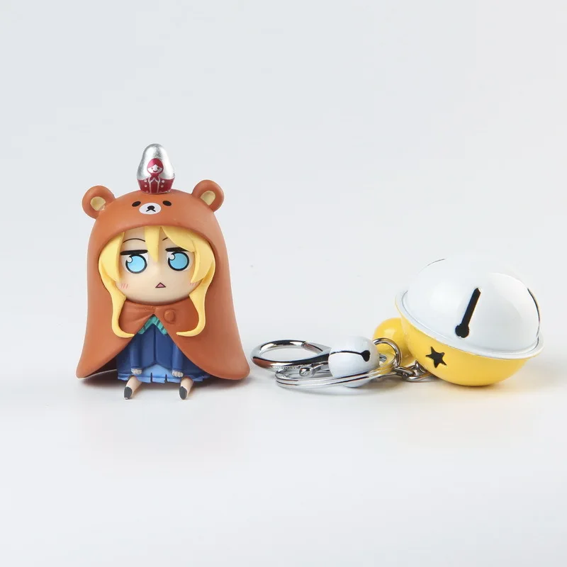 9 pcsset Anime Sankaku Head Himouto! Umaru-chan Doma Umaru pvc figure toys keychain (6)