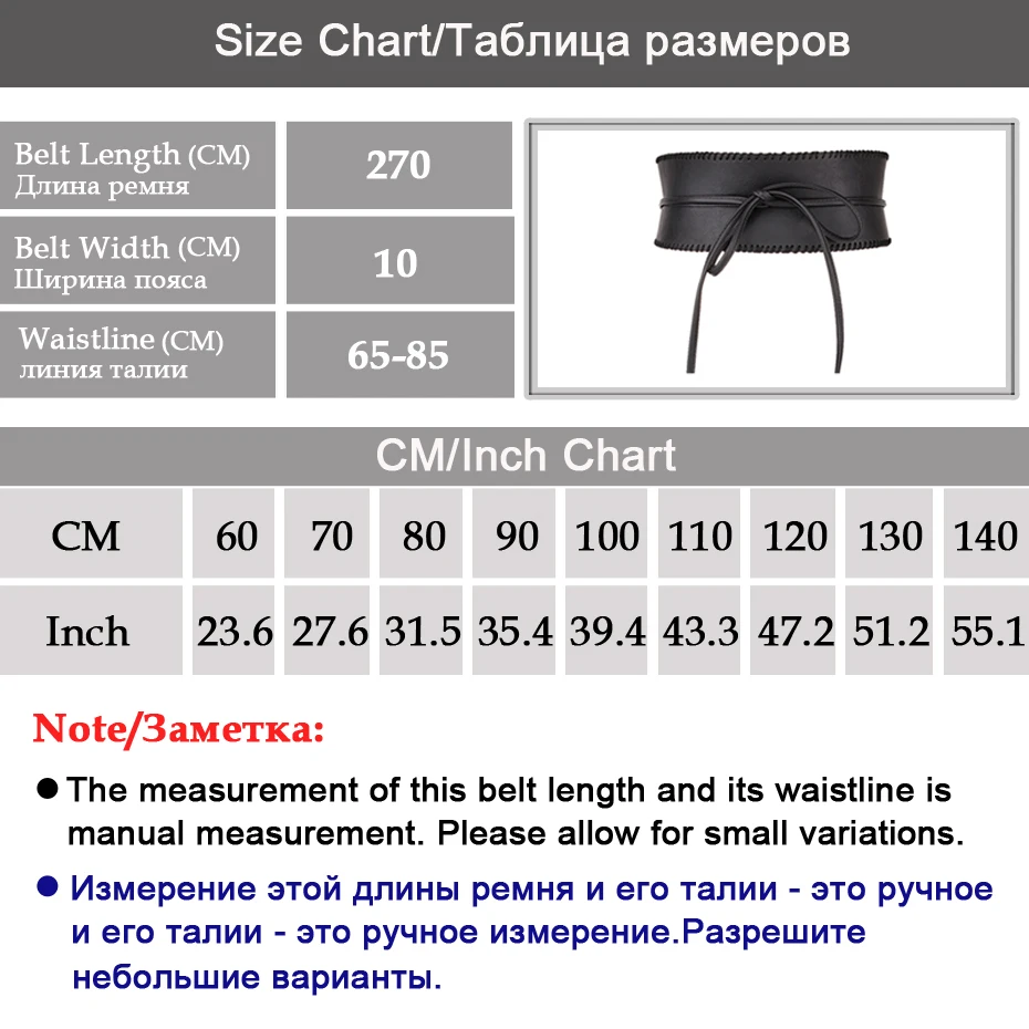 Elegant Self Tie Wide Belts For Women Soft PU Leather Bowknot Belt Obi