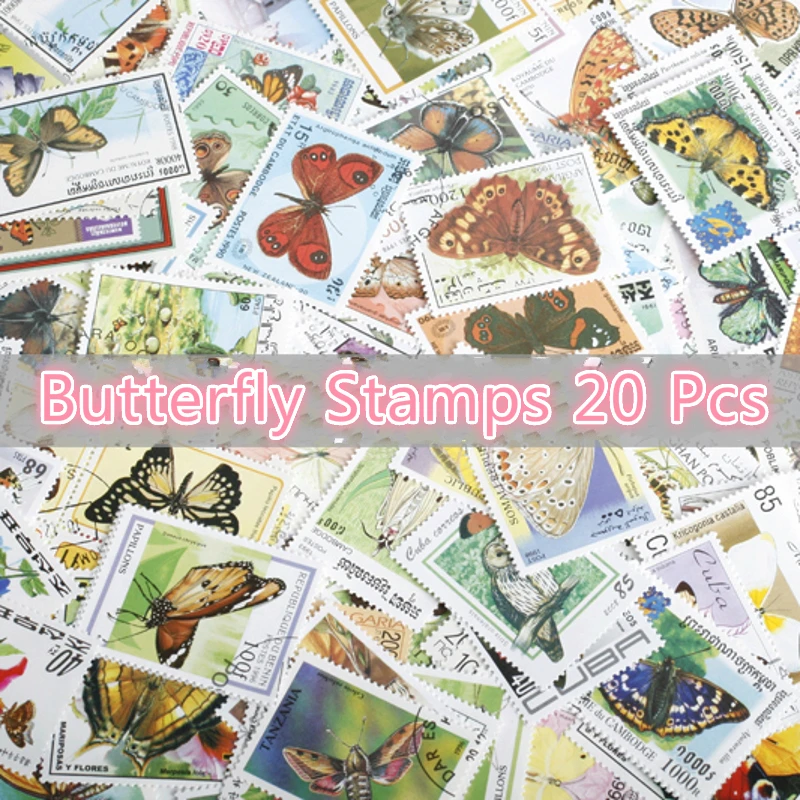 20Pcs/Lot World Beautiful Butterfly Stamps All Different From Many Countries NO Repeat Marked Postage Stamps Collecting
20Pcs/Lot World Beautiful Butterfly Stamps All Different From Many Countries NO Repeat Marked Postage Stamps Collecting