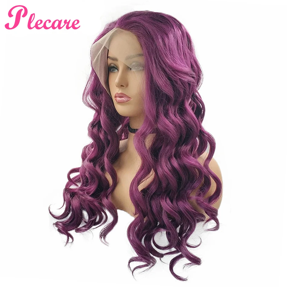 Plecare Synthetic Wig Pruiken Full Lace Front Wig Lang Wavy Hair 26inches Purple Pruiken Wig Ombre Hair Synthetische Kant Wigs
Plecare Synthetic Wig Pruiken Full Lace Front Wig Lang Wavy Hair 26inches Purple Pruiken Wig Ombre Hair Synthetische Kant Wigs