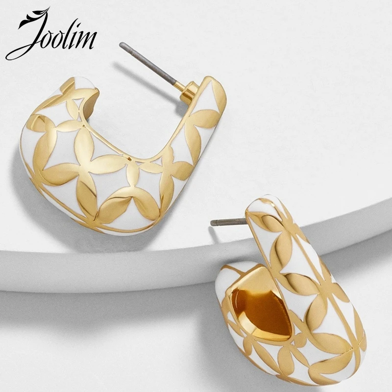 Joolim Jewelry Wholesale/Flower Print Enamel Stud Earrings for Women Small Earring
Joolim Jewelry Wholesale/Flower Print Enamel Stud Earrings for Women Small Earring