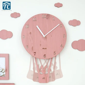 Swing Creative Cartoon Wall Clock Living Room Simple Personality Clocks Child Bedroom Silent Cute Clock
Swing Creative Cartoon Wall Clock Living Room Simple Personality Clocks Child Bedroom Silent Cute Clock
