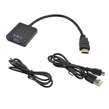 100pcs HDMI to VGA male to female Cable Converter connector with Audio usb Power Adapter for PS3/PS4 STB PC
100pcs HDMI to VGA male to female Cable Converter connector with Audio usb Power Adapter for PS3/PS4 STB PC