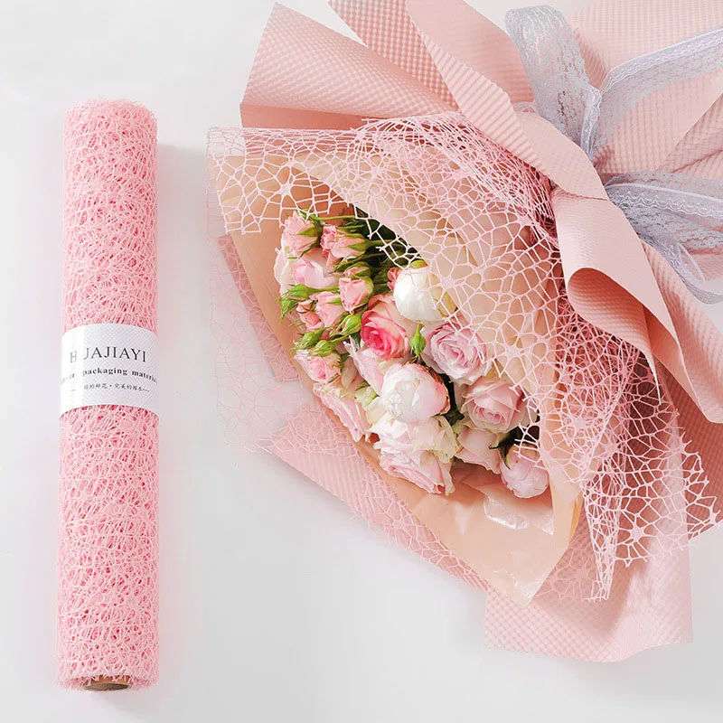 Korean Flower Wrapping Mesh DIY Kraft Paper Bouquet Florist Supplies Wedding Decorationn Packaging Craft Material 50cm*2.5y
Korean Flower Wrapping Mesh DIY Kraft Paper Bouquet Florist Supplies Wedding Decorationn Packaging Craft Material 50cm*2.5y