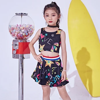 Girls Cheerleading Dance Clothes For Kids School Stage Performance Jazz Dance Split Suit Vest+Skirt Kids Dance Costume BL1757
Girls Cheerleading Dance Clothes For Kids School Stage Performance Jazz Dance Split Suit Vest+Skirt Kids Dance Costume BL1757