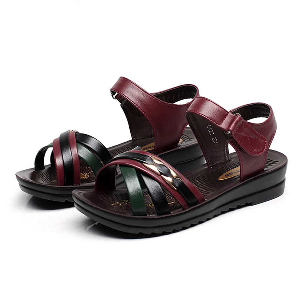 2019 New Women Ladies Summer Fashion Leather Sandals Wedges Comfort Soft Bottom Mother Big Size Shoes Peep Toe Female Shoes 20
2019 New Women Ladies Summer Fashion Leather Sandals Wedges Comfort Soft Bottom Mother Big Size Shoes Peep Toe Female Shoes 20