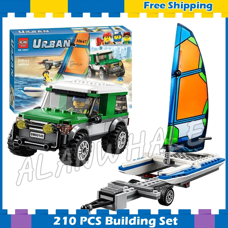 210pcs City Great Vehicles 4x4 with Catamaran Sailing Boat Model Building Blocks 10647 Assemble Gifts sets Compatible With Lego
210pcs City Great Vehicles 4x4 with Catamaran Sailing Boat Model Building Blocks 10647 Assemble Gifts sets Compatible With Lego