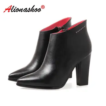 Ankle Boots Shoes Women Autumn Winter Black Pu Leather Sexy Short Boots Female Booties Botas Mujer Plus Size 34-43 Drop Shipping
Ankle Boots Shoes Women Autumn Winter Black Pu Leather Sexy Short Boots Female Booties Botas Mujer Plus Size 34-43 Drop Shipping