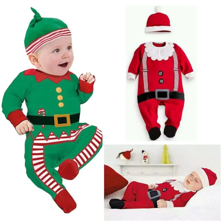 Christmas Clothes Autumn Baby Rompers Boys Girls Kids Romper Hat Set santa claus long sleeves baby Christmas Outfit Costume Sets
Christmas Clothes Autumn Baby Rompers Boys Girls Kids Romper Hat Set santa claus long sleeves baby Christmas Outfit Costume Sets