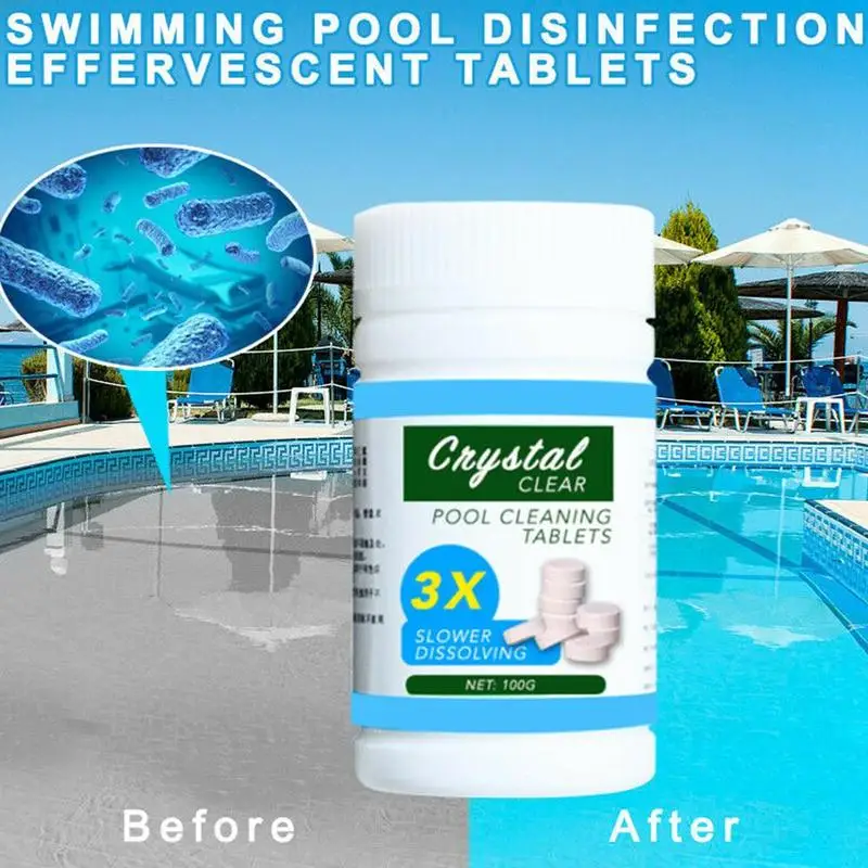 100 Tablets Multi-Function Cleaner Efficient Cleaning Pool Cleaner Household Sterilization Effervescent Tablets
100 Tablets Multi-Function Cleaner Efficient Cleaning Pool Cleaner Household Sterilization Effervescent Tablets