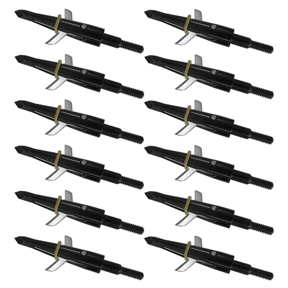 12Pcs Black Swhacker Broadheads 100 Grain 1.7" Cut Used for Compound Bow Crossbow and Recurve Bow
12Pcs Black Swhacker Broadheads 100 Grain 1.7" Cut Used for Compound Bow Crossbow and Recurve Bow