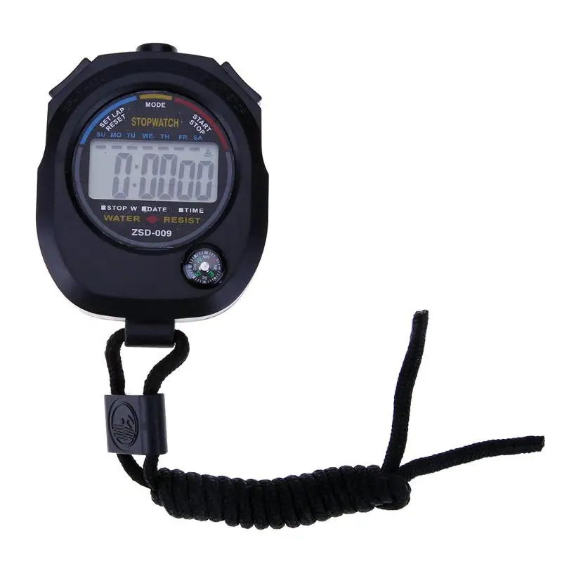 Multifunction Sport Timer Handheld Waterproof LCD Digital Stopwatch Sport Alarm Chronometre With Strap
Multifunction Sport Timer Handheld Waterproof LCD Digital Stopwatch Sport Alarm Chronometre With Strap