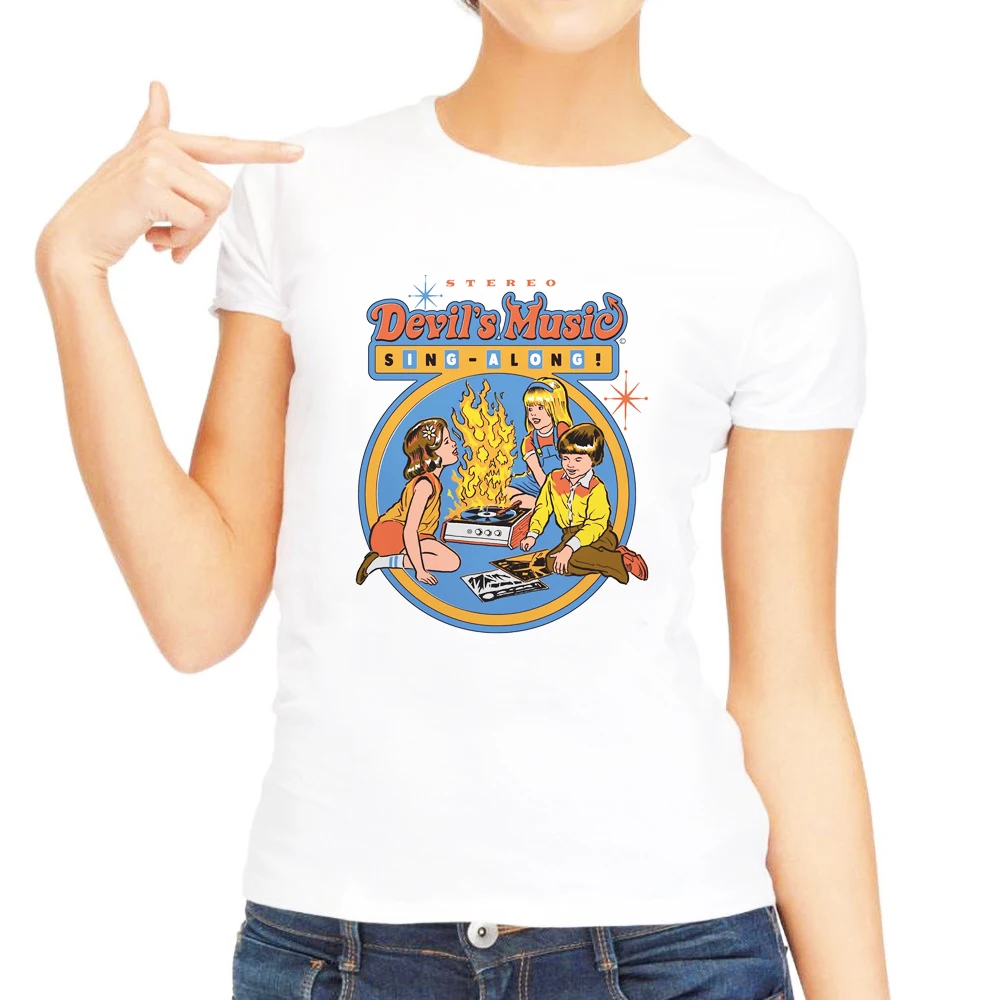 Womens T-Shirt Vintage Retro Eevil Let's Summon Demons Satan Tee Tumblr Tshirts O Neck White Tees Femme Tops Clothing T Shirt
Womens T-Shirt Vintage Retro Eevil Let's Summon Demons Satan Tee Tumblr Tshirts O Neck White Tees Femme Tops Clothing T Shirt