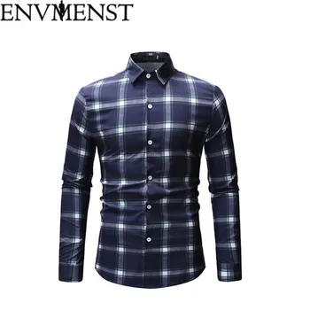 Envmenst Men Plaid Shirt Long Sleeve Shirt Men 2019 Spring Summer Fashion Casual Red Checkered Cotton Chemise Homme
Envmenst Men Plaid Shirt Long Sleeve Shirt Men 2019 Spring Summer Fashion Casual Red Checkered Cotton Chemise Homme