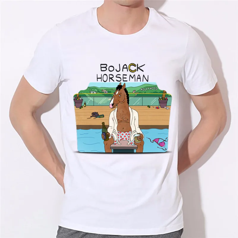 Ready Stock,Men's Anime Bojack Horseman Funny Design T-shirts Summer Short Sleeve O Neck White T Shirt Horse Clothing,HCP1747
Ready Stock,Men's Anime Bojack Horseman Funny Design T-shirts Summer Short Sleeve O Neck White T Shirt Horse Clothing,HCP1747