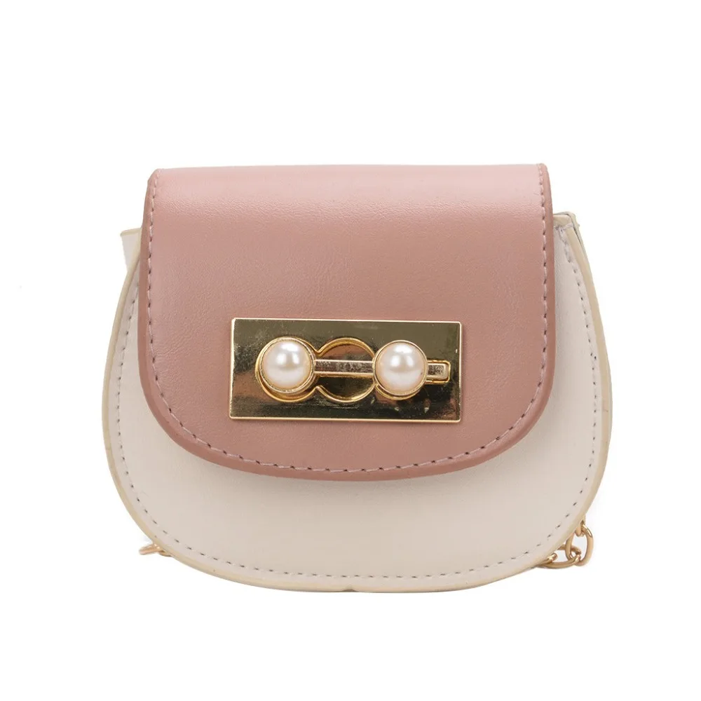 Spring new children's mini wild women's bag PU leather cute chain buckle pearl bag shoulder Messenger bag purse A1
Spring new children's mini wild women's bag PU leather cute chain buckle pearl bag shoulder Messenger bag purse A1