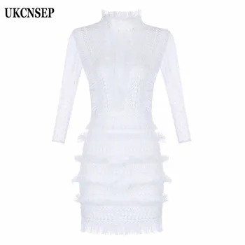 UKCNSEP 2020 New Fashion White Long Sleeve Lace Women Dress Sexy Lace Patchwork Hollow Out Elegant Evening Party Dress Vestidos
UKCNSEP 2020 New Fashion White Long Sleeve Lace Women Dress Sexy Lace Patchwork Hollow Out Elegant Evening Party Dress Vestidos