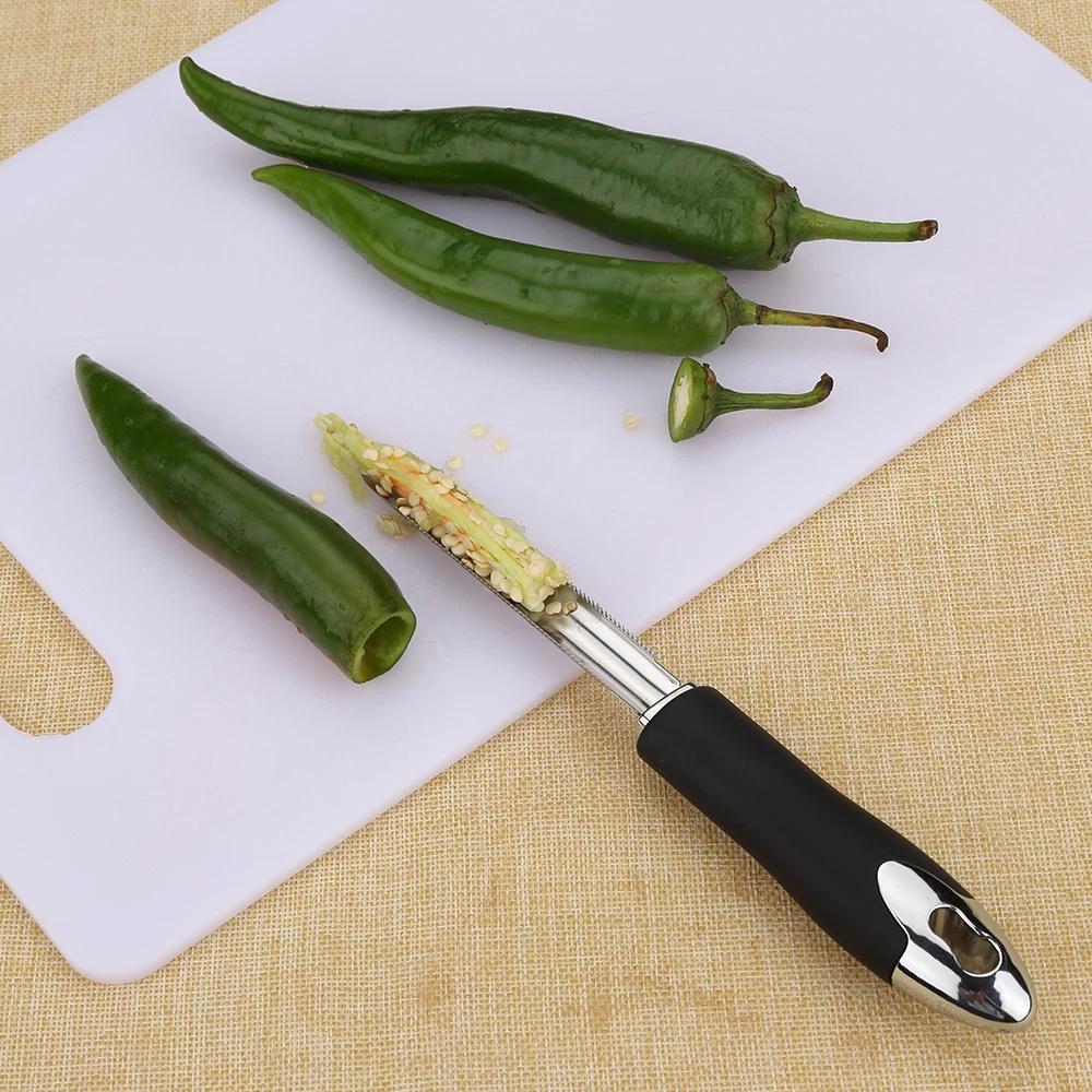 2017 Stainless Steel Fruit Vegetable Tools Pepper Corers Chili Seed Remove Tools Kitchen Cooking Tools Outdoor BBQ Accessories
2017 Stainless Steel Fruit Vegetable Tools Pepper Corers Chili Seed Remove Tools Kitchen Cooking Tools Outdoor BBQ Accessories